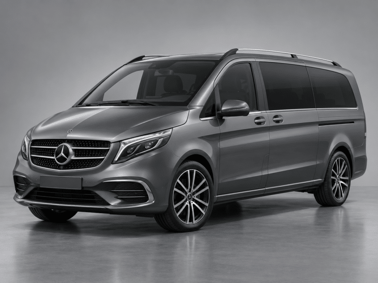 Van 8 places avec chauffeur privé pour un transfert Roissy Paris en groupe